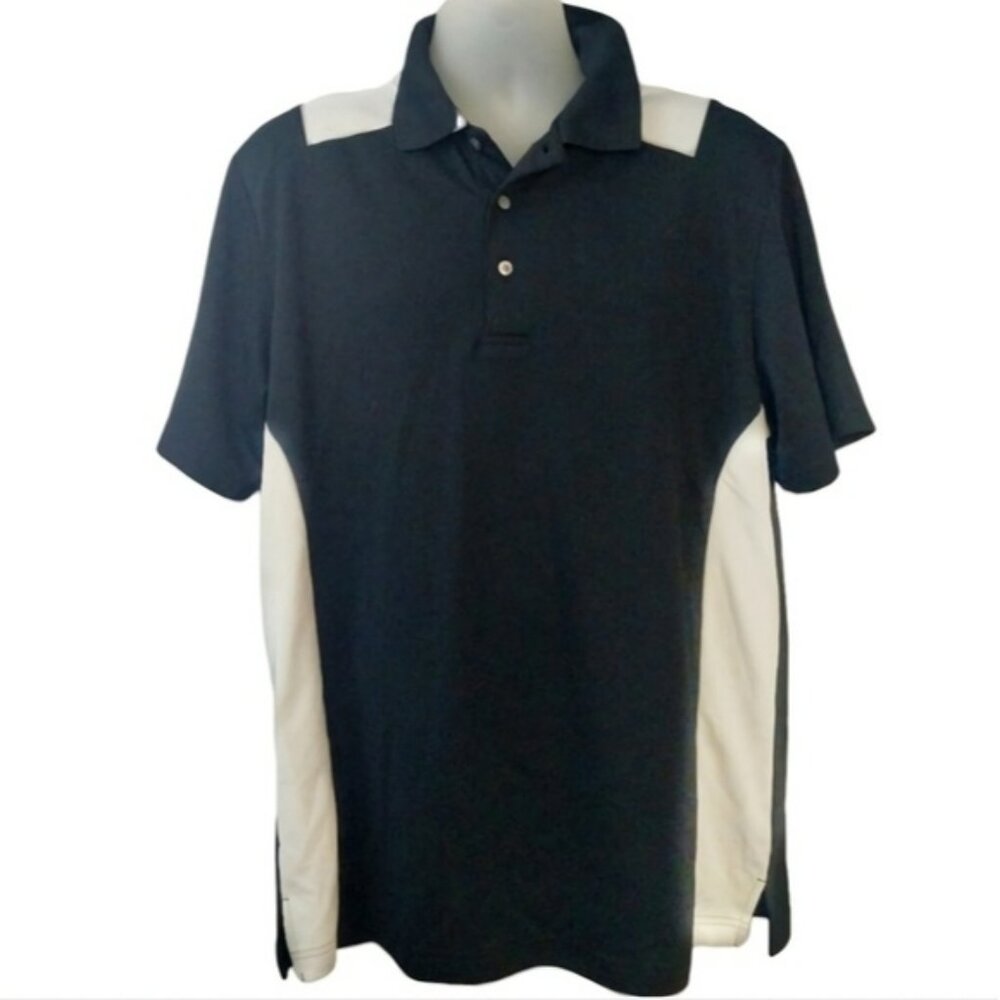 PGA Tour 🏌‍♂️Airflux Polo Shirt Black and Grey Size L